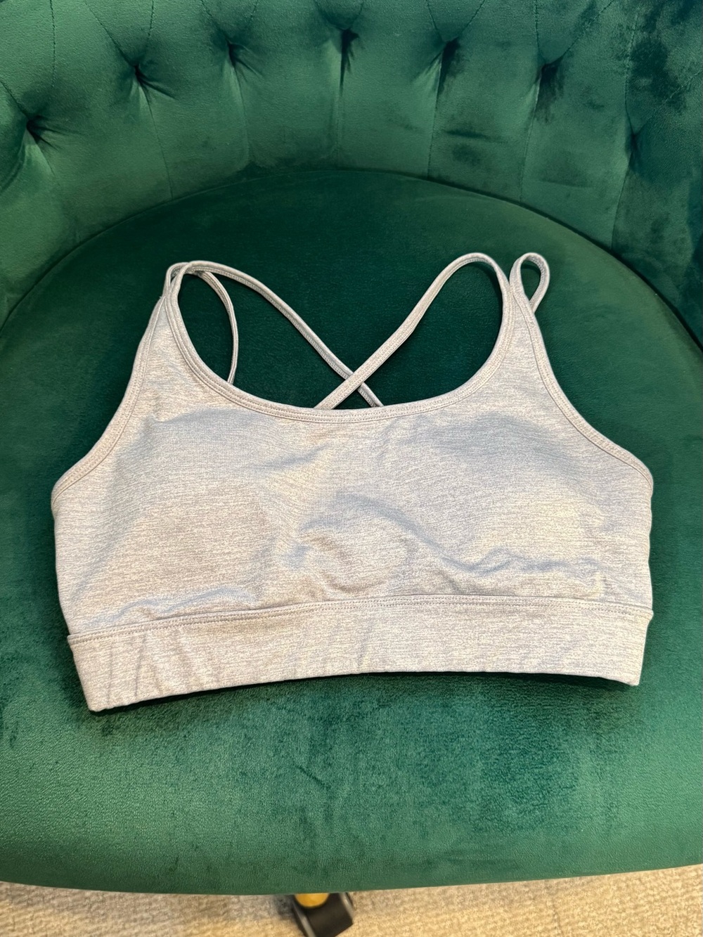 Forever 21 Light Gray Crossback Comfort Sports Bralette